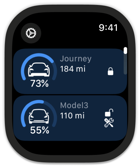 See the state of multiple vehicles on your Apple Watch